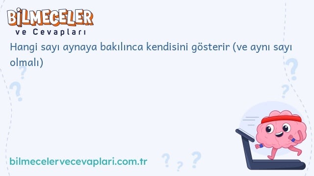 Hangi sayı aynaya bakılınca kendisini gösterir (ve aynı sayı olmalı)