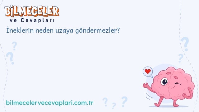 İneklerin neden uzaya göndermezler?