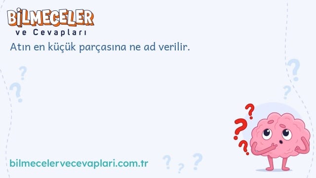 Atın en küçük parçasına ne ad verilir.